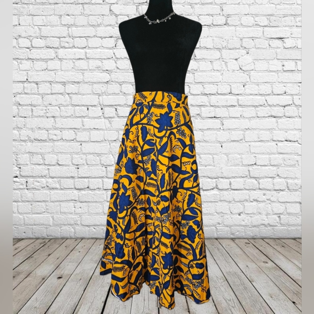 African Print Wrap Around Skirt